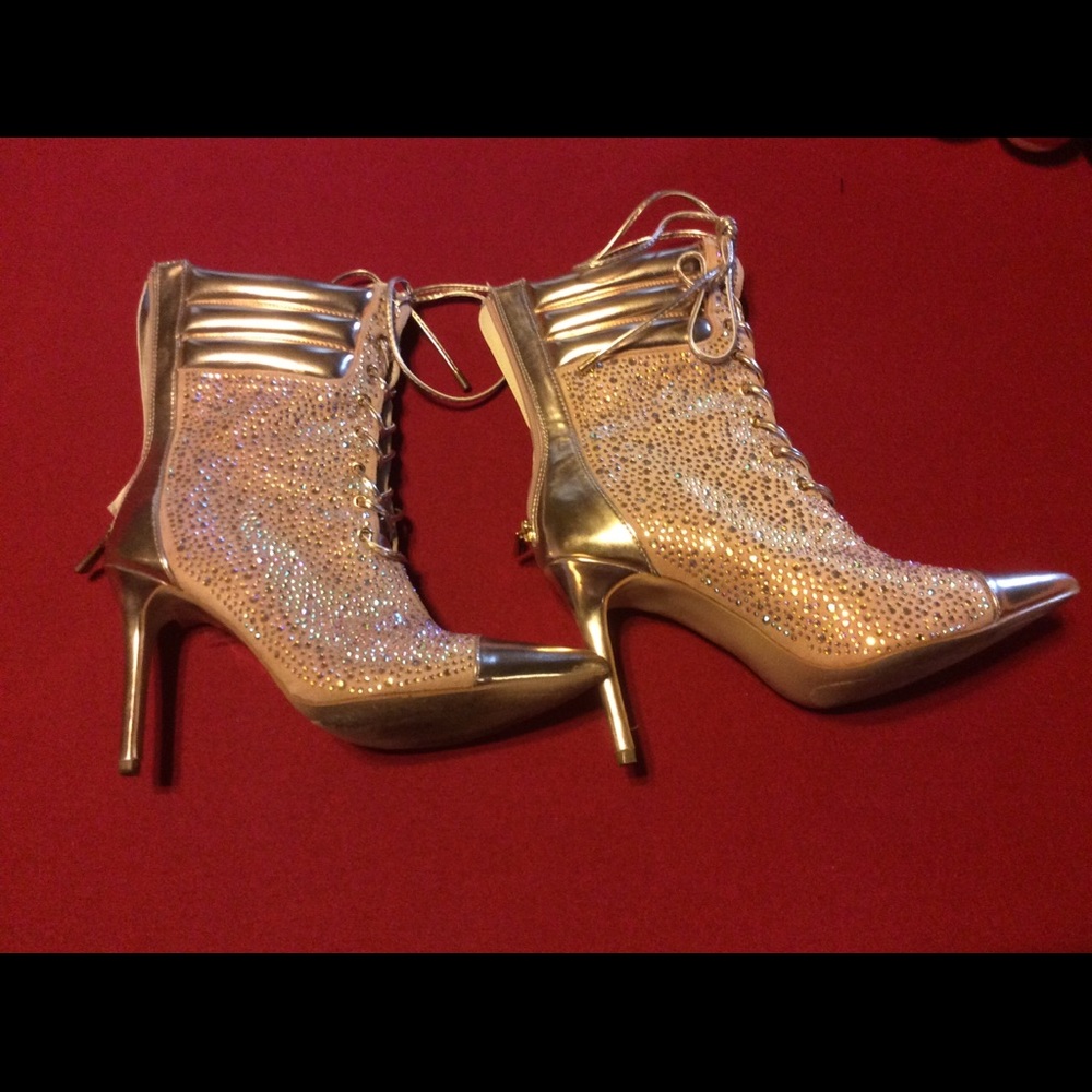 Rose Gold Jewel Bootie